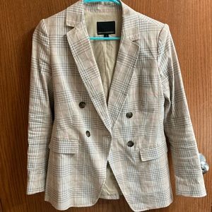 Banana Republic Plaid Oversized Blazer